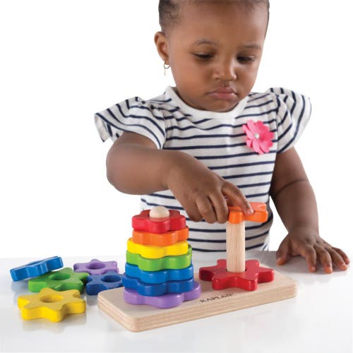 Kaplan Early Learning Company Wooden Flower Twist Sorter In Multi