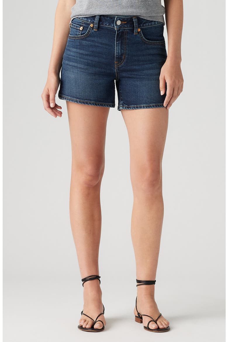 A-Line Denim Shorts, Main, color, DONT YOU KNOW SHORT