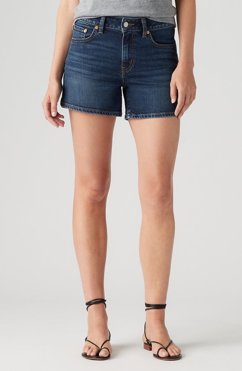 Levi's A-Line Denim Shorts, Main, color, Dont You Know Short