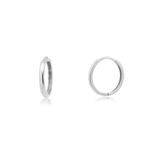 The Lovery Fine Jewelry Gold Huggie Hoop Earrings In Silver