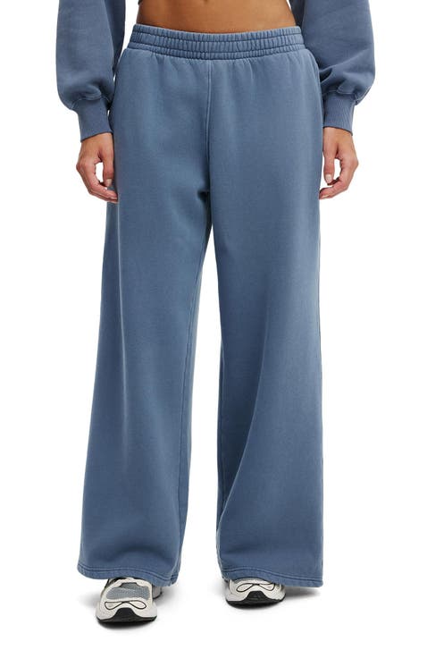 Women's Active Fleece Wide Leg Sweatpant