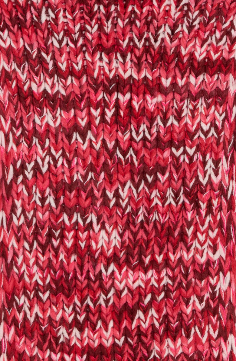 Kate Spade New York space dye marl scarf, Alternate, color, Pink/ Red