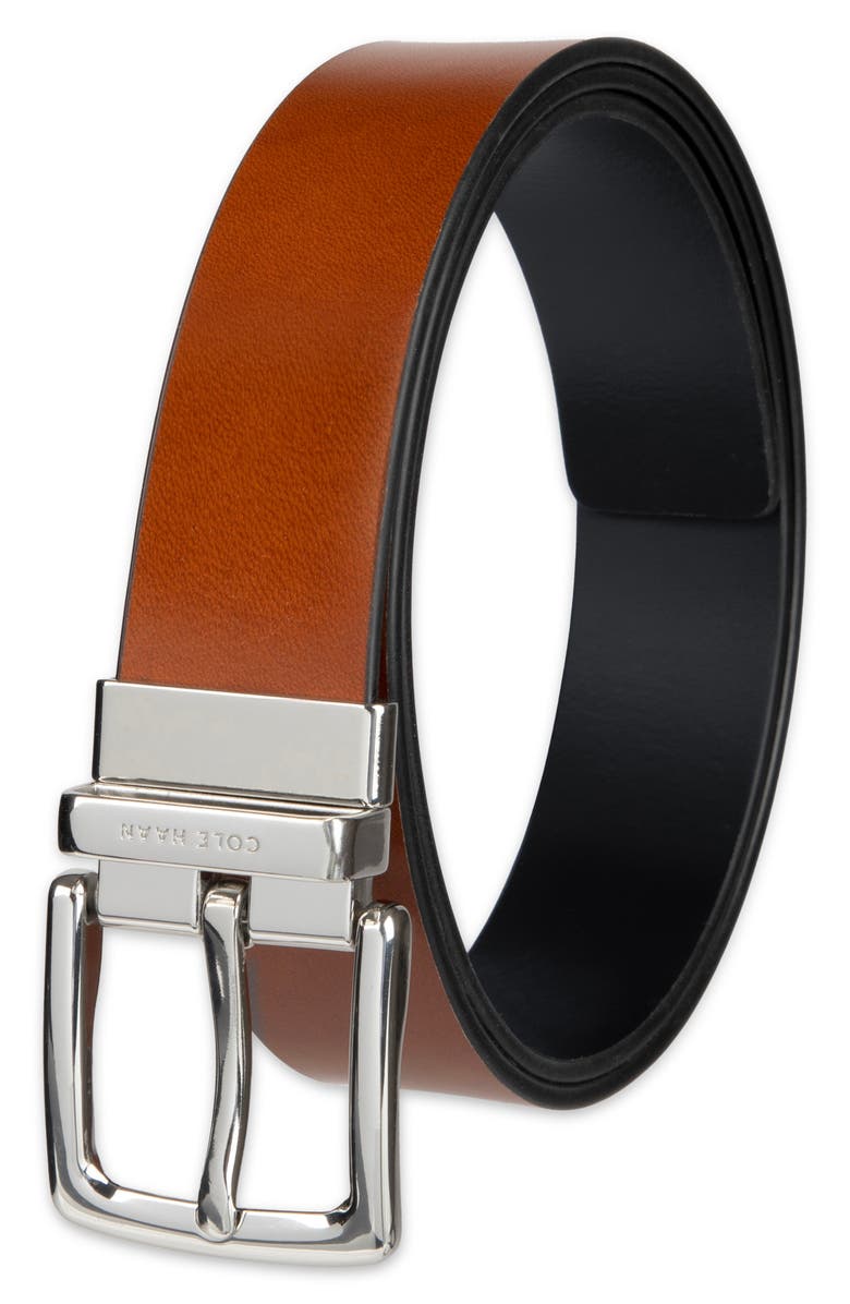 Cole Haan 35mm Reversible Leather Belt, Alternate, color, Tan / Black