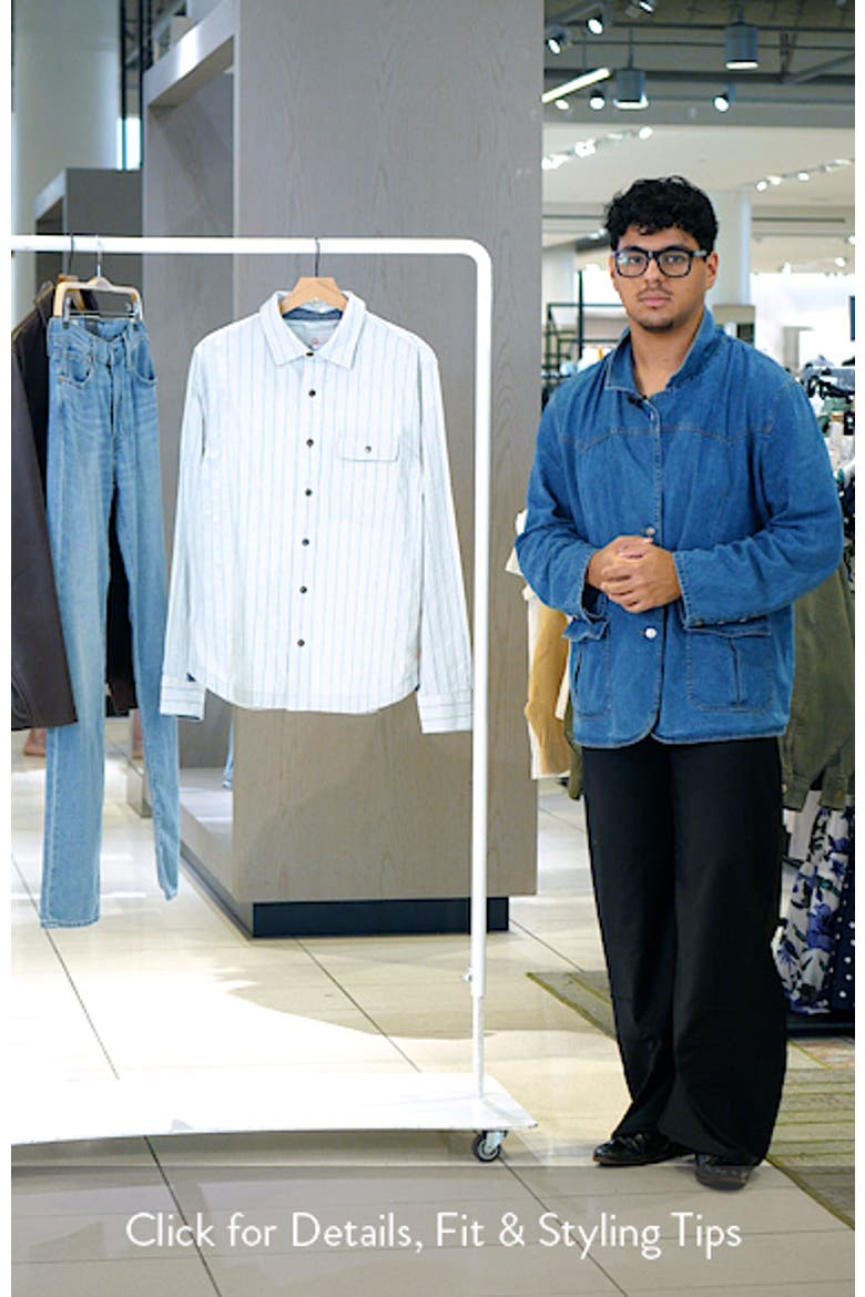 Tradesman Striped Chambray Button-Up Shirt video