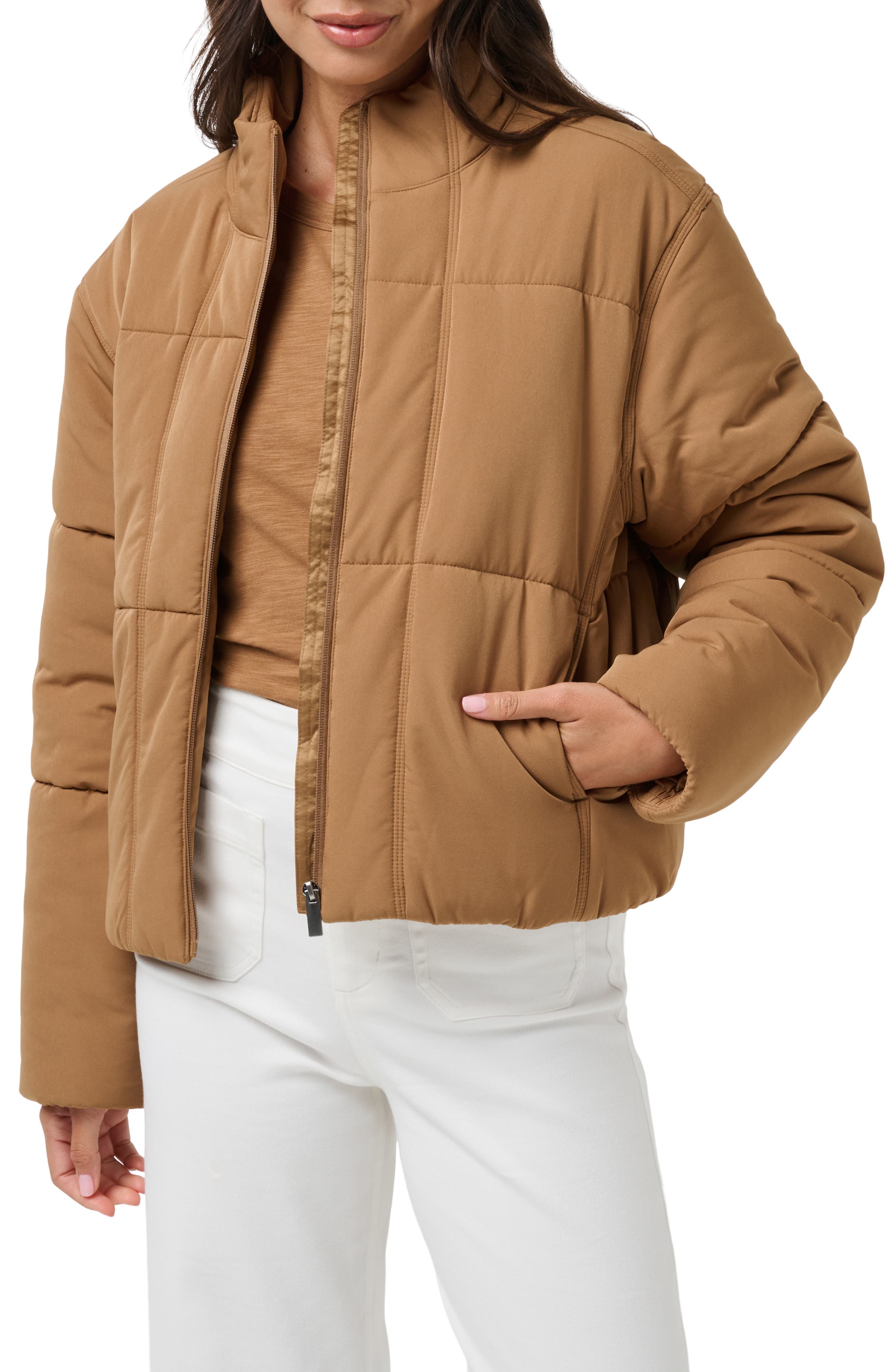 TravisMathew Mont Blanc 3.0 Quilted Crop Puffer Jacket