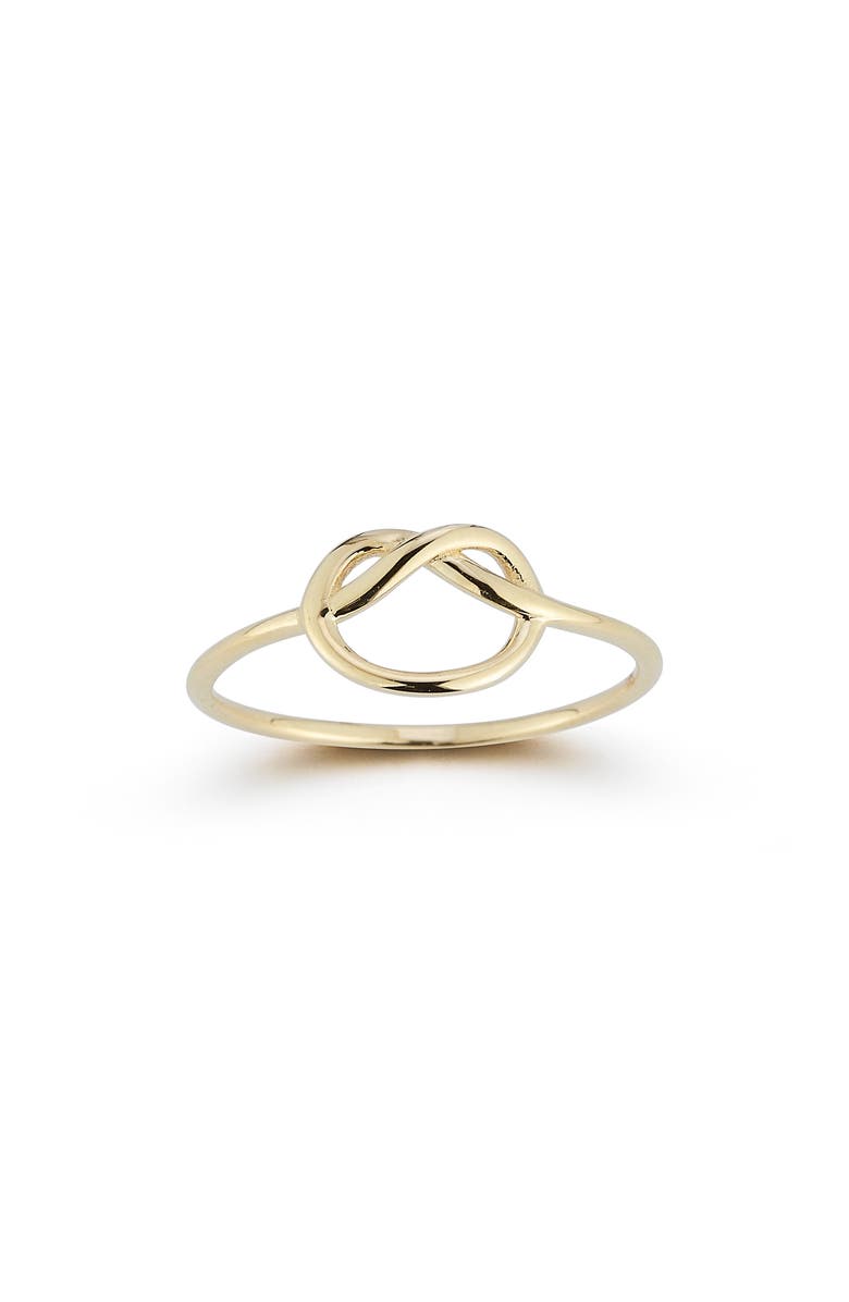 Ember Fine Jewelry 14K Gold Pretzel Knot Ring, Main, color, Gold