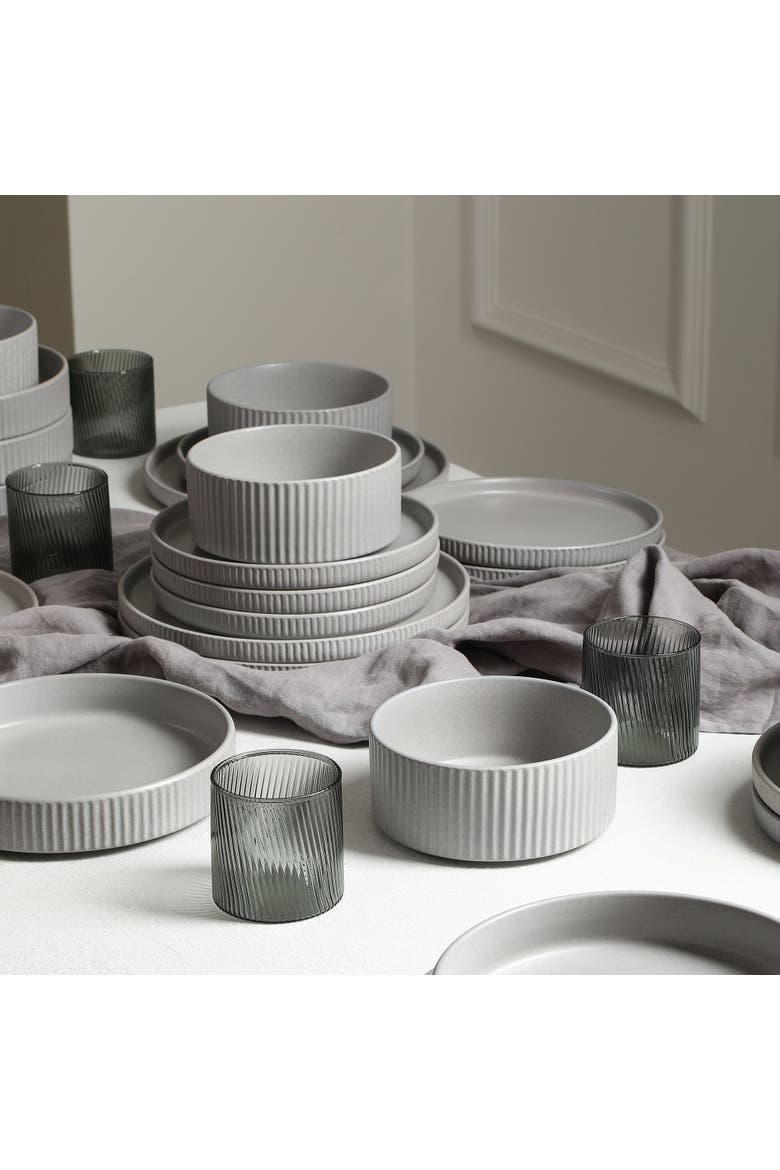 Haven Stoneware 4-Piece Bowl Set, Alternate, color, Grey