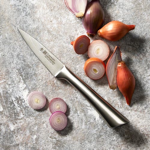 Cuisine::pro Damashiro 3.5" Paring Knife In Silver