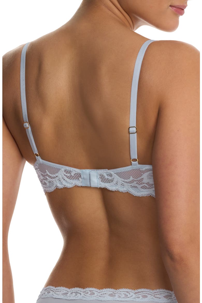 Feathers Plunge T-Shirt Basics Bra, Alternate, color, FROSTED SKY