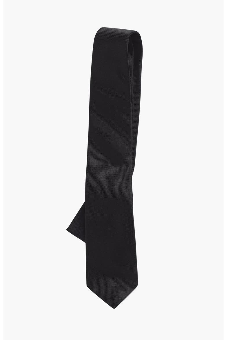 Silk Necktie, Main, color, Black