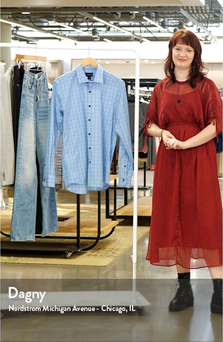 Microdobby Glen Plaid Button-Up Shirt, sales video thumbnail