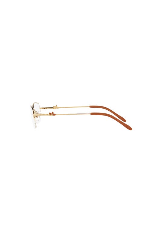 Sferoflex 51mm Square Optical Glasses In Gold