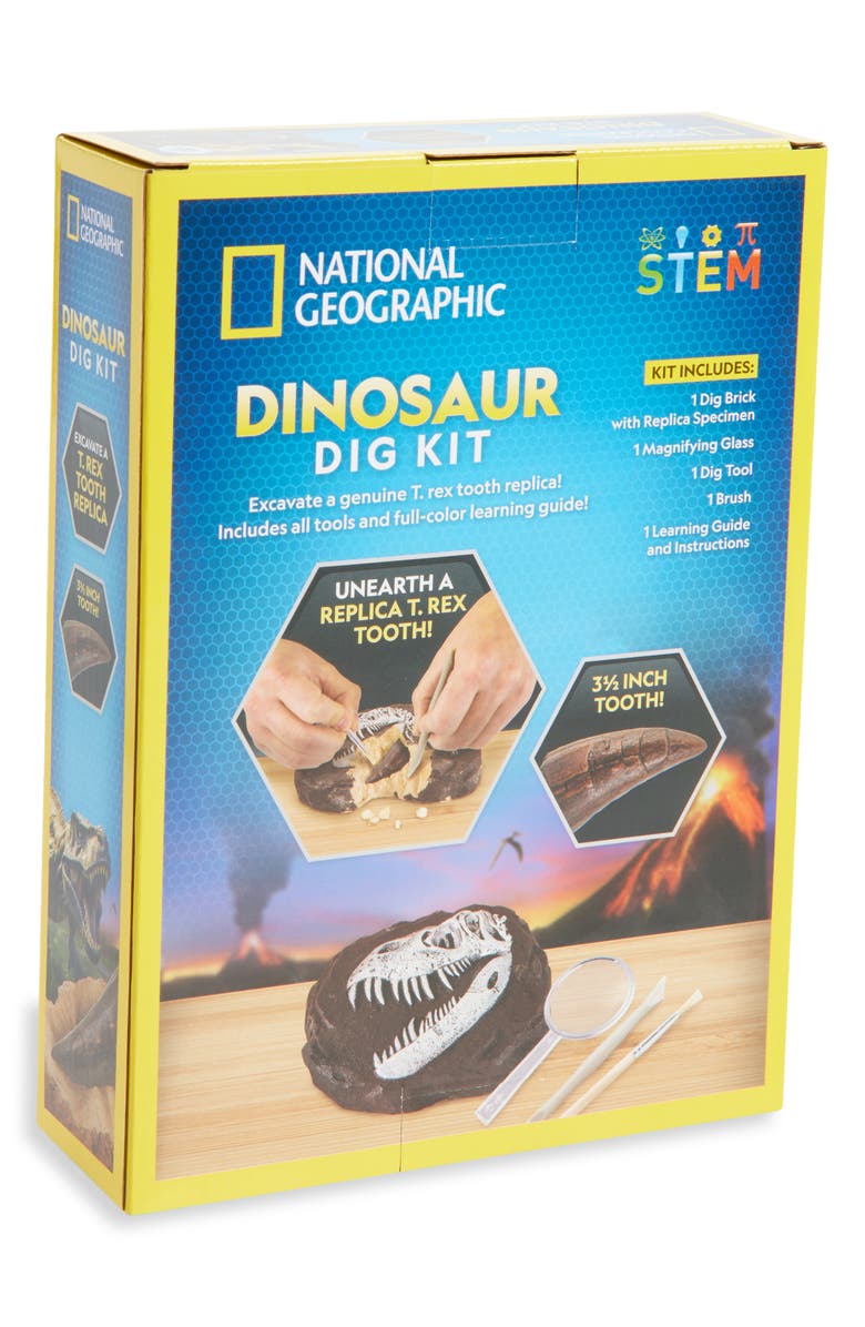 NATIONAL GEOGRAPHIC Dino Fossil Dig Kit, Alternate, color, Multi