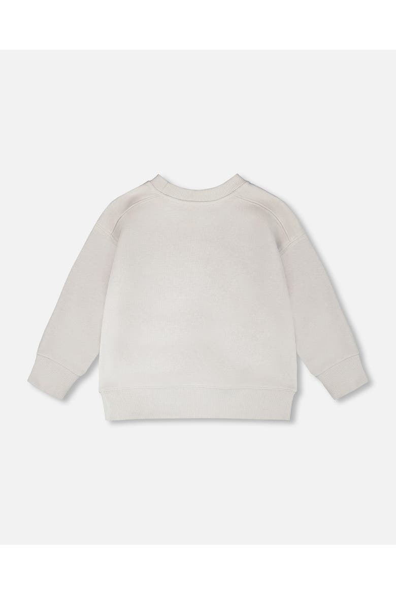 Long Sleeve Sneaker French Terry Sweatshirt, Alternate, color, Pale Grey