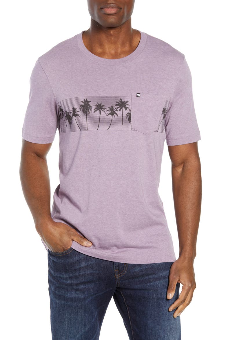 Palmin Regular Fit Pocket T-Shirt, Main, color, HEATHER PURPLE