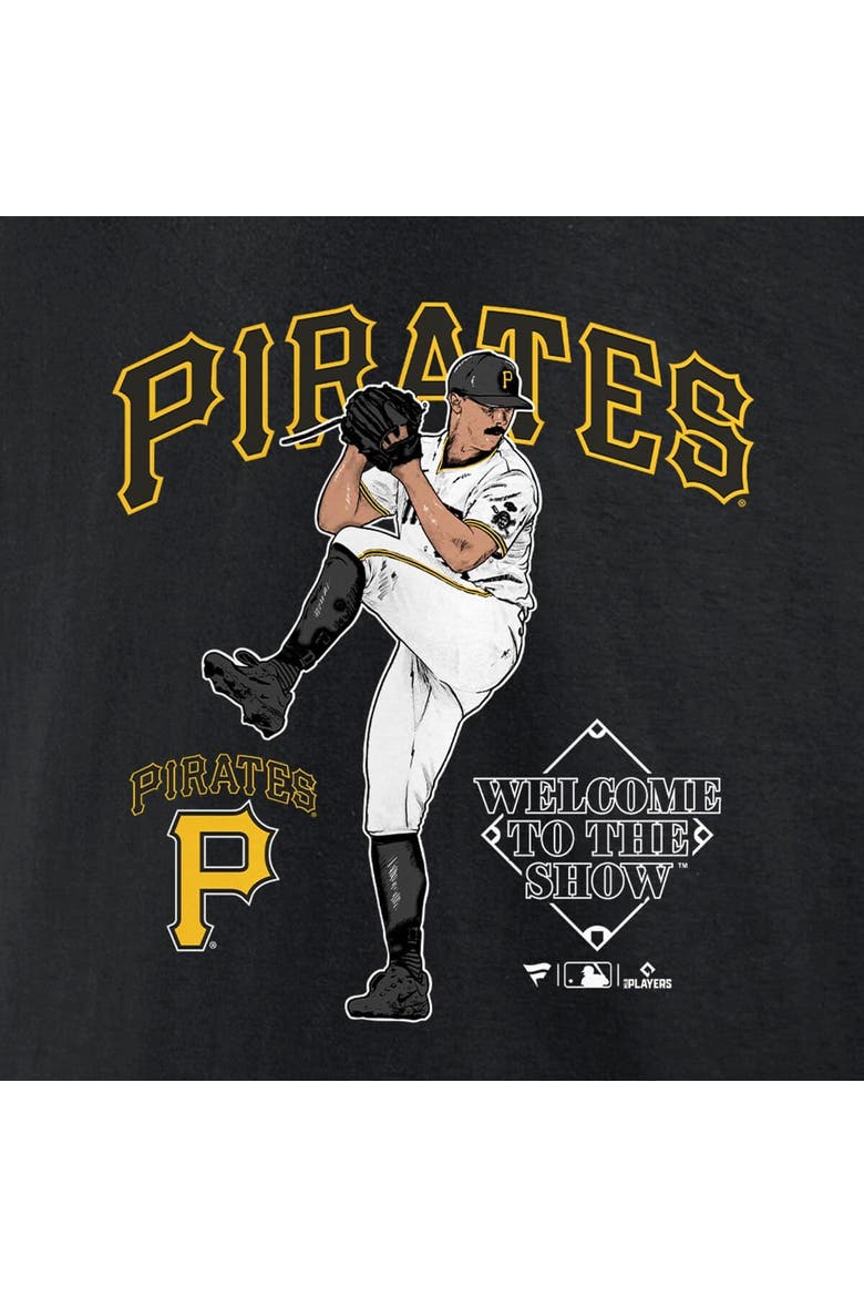 Men's Paul Skenes Black Pittsburgh Pirates Welcome To The Show T-Shirt, Alternate, color, Black