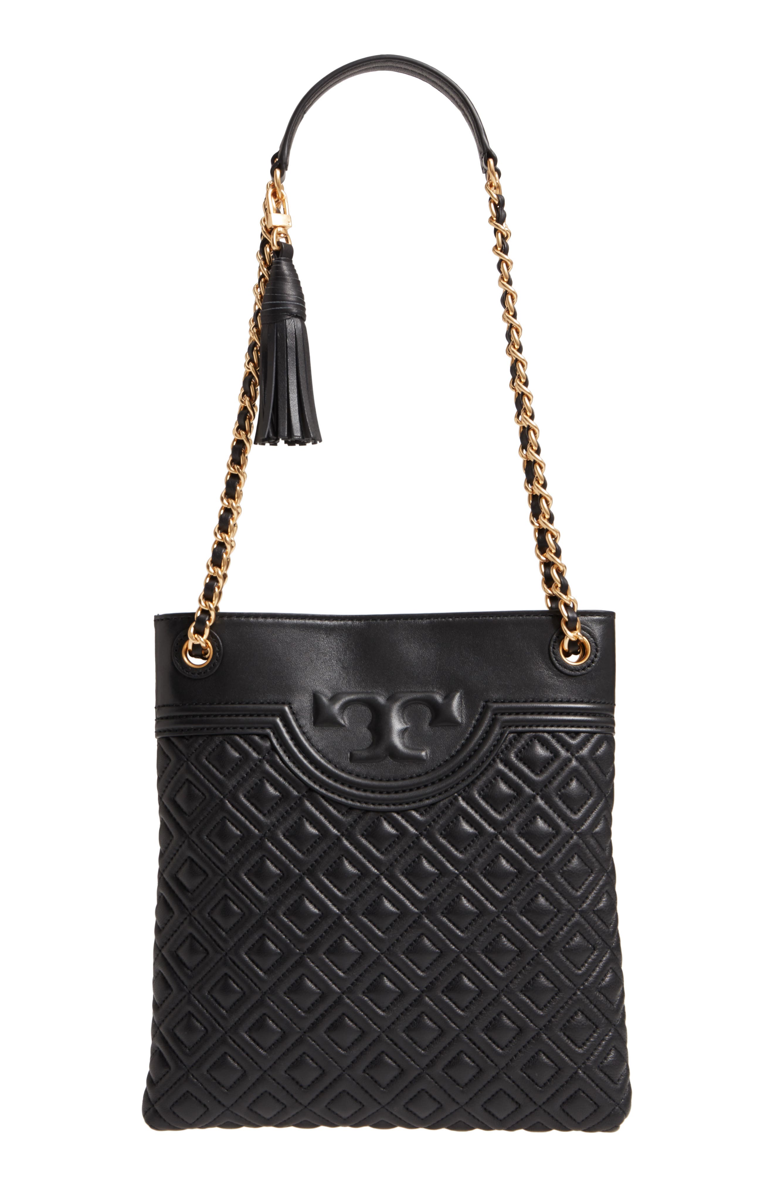 Tory Burch Fleming Swingpack Leather Crossbody Bag, Main, color, 