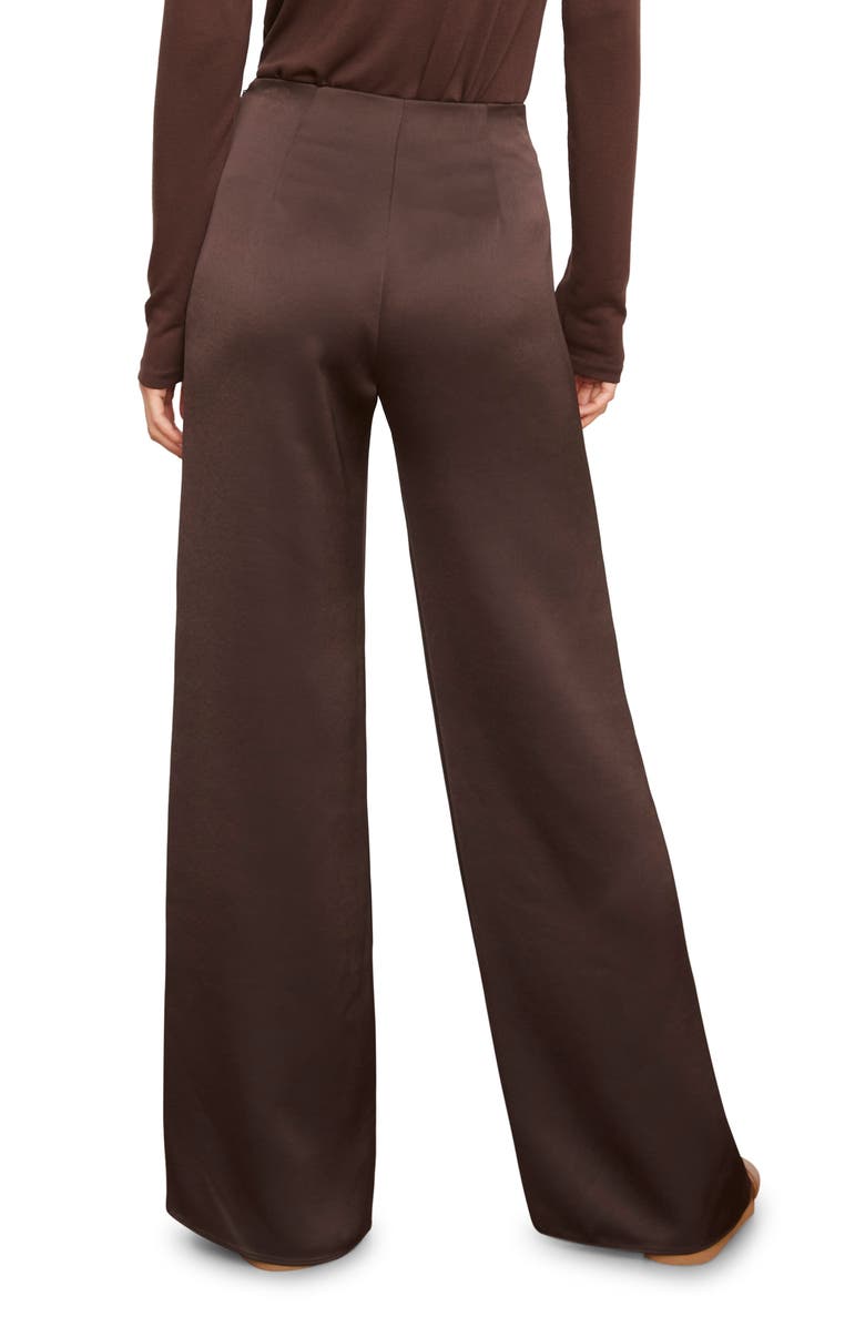 Vince High Waist Satin Wide Leg Pants, Alternate, color,