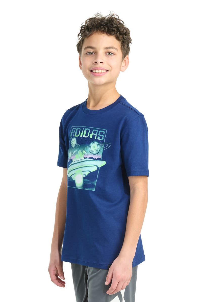 adidas Kids' Out of This World Graphic T-Shirt, Alternate, color, Dark Blue