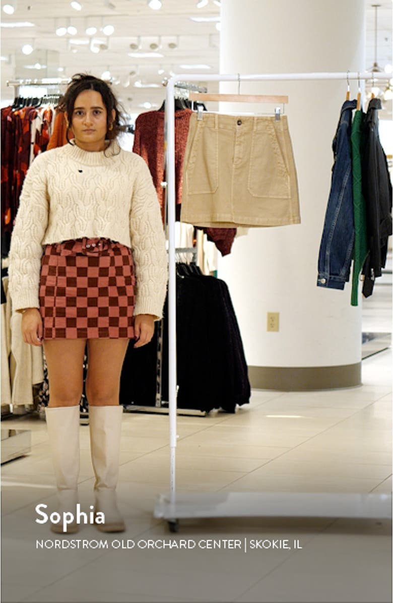 Surplus Stretch Organic Cotton Blend Miniskirt, sales video thumbnail