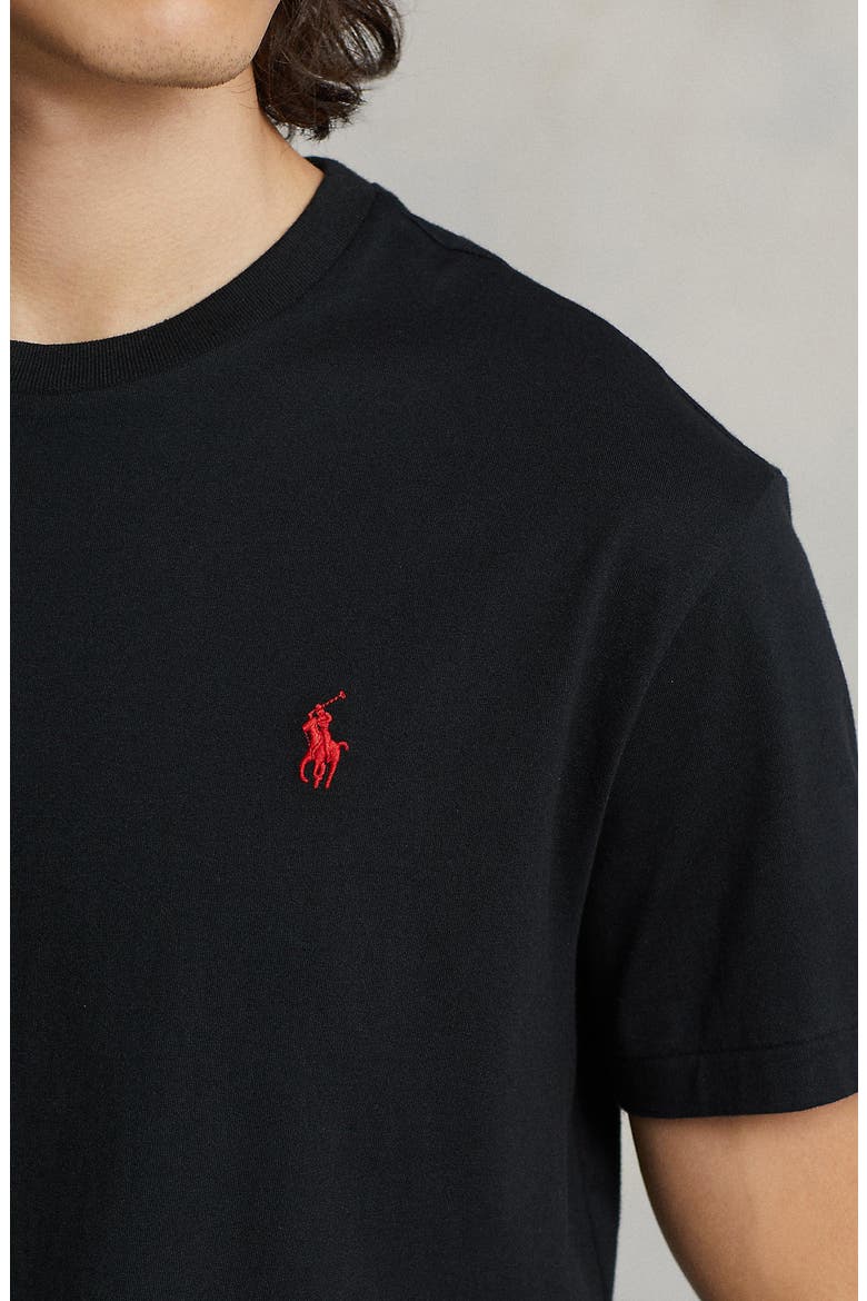 Classic Fit Jersey Crewneck T-Shirt, Alternate, color, RL BLACK