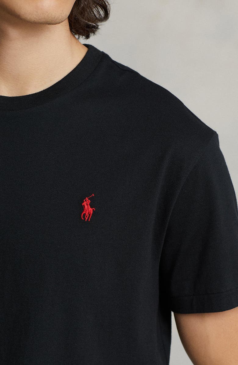 Polo Ralph Lauren Classic Fit Jersey Crewneck T-Shirt, Alternate, color, Ralph Lauren Black