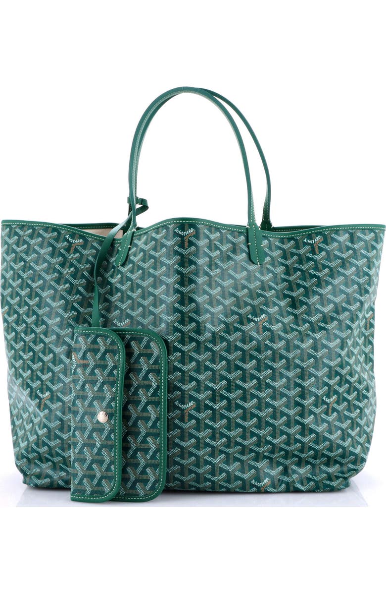 Pre-Owned Goyard Saint Louis Tote Coated Canvas GM, Alternate, color, Green