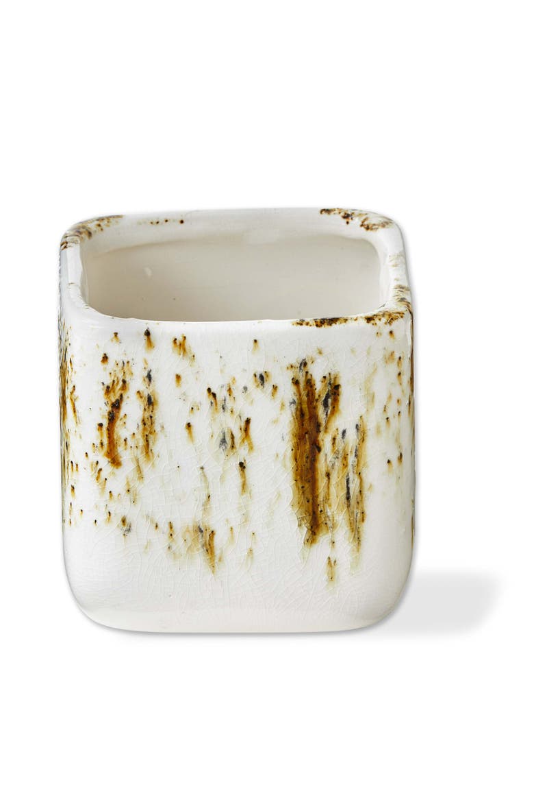 Large White Multi Ceramic Square Planter for Home Decor, Main, color, White