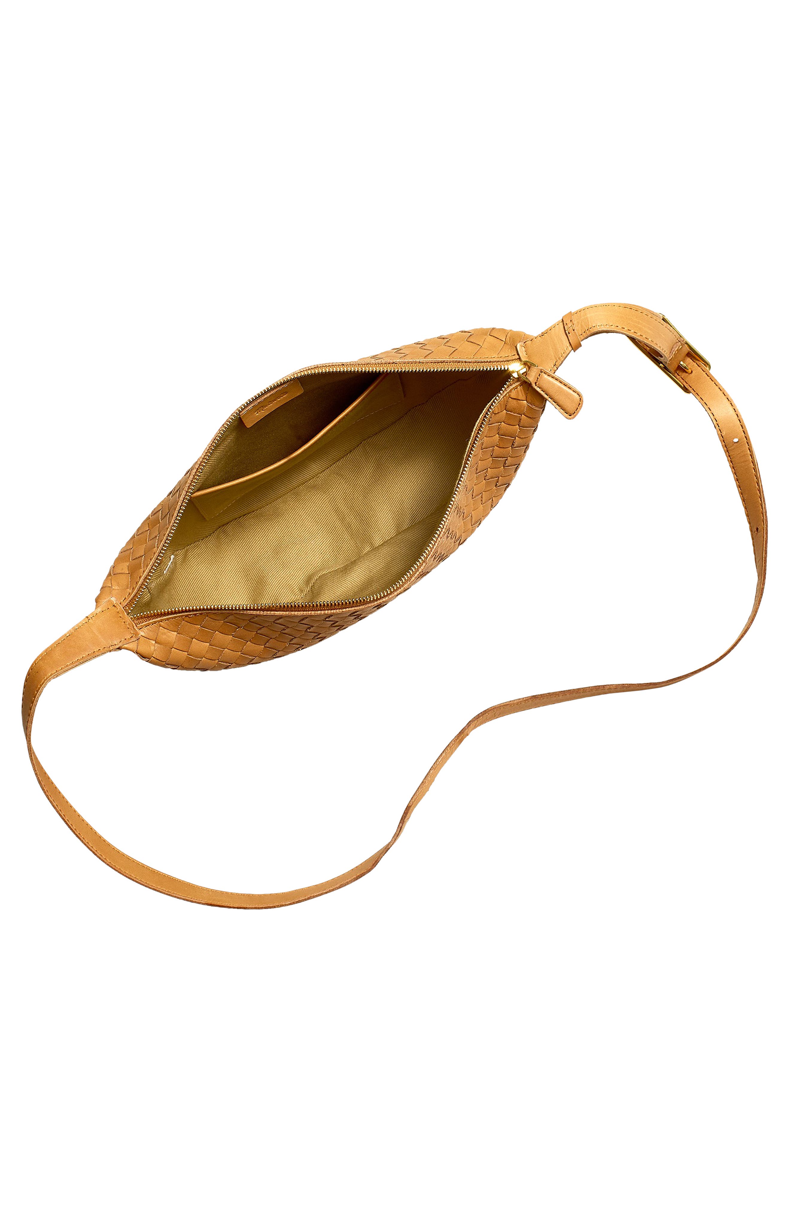 Madewell The Sling Woven Leather Crossbody Bag, Alternate, color, 