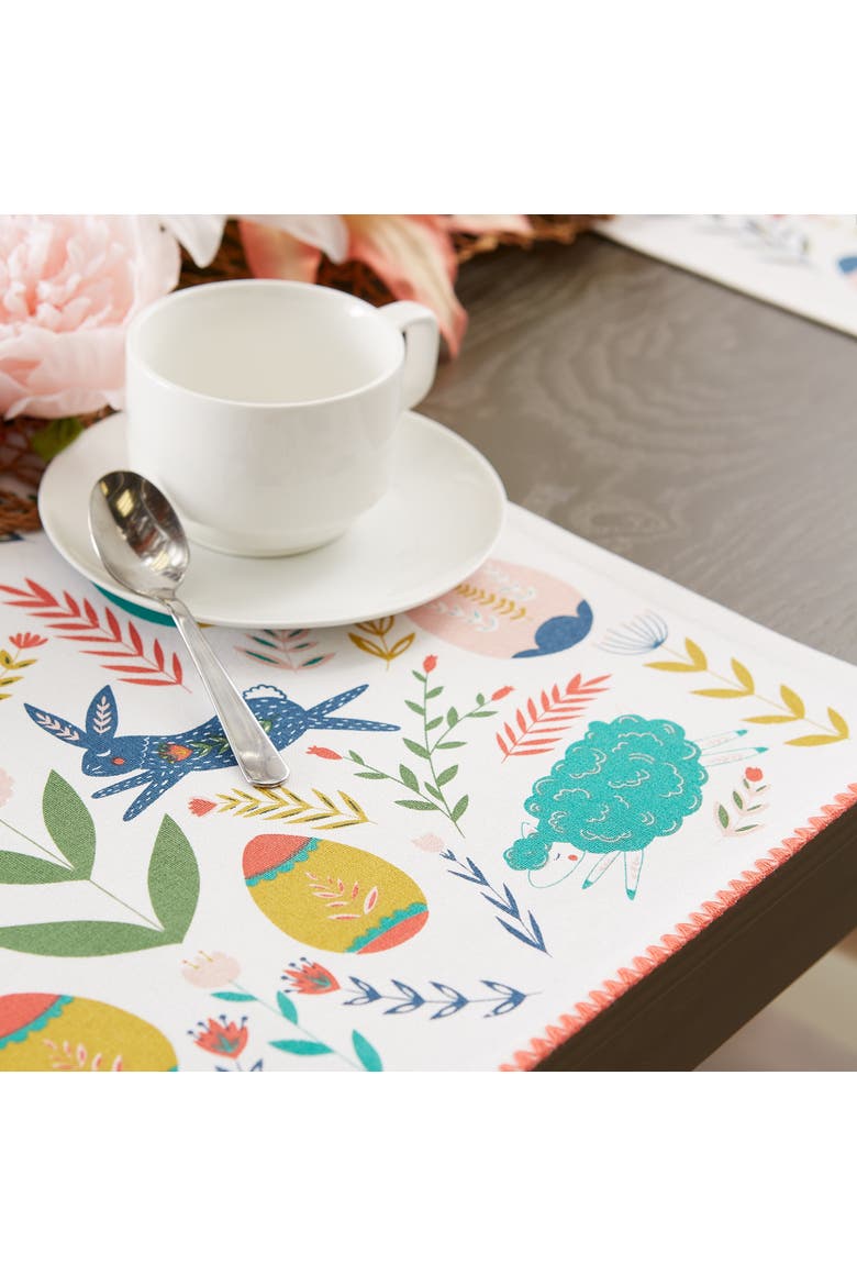 Easter Folk Garden Embellished Placemat Set/6, Alternate, color, Easter Folk