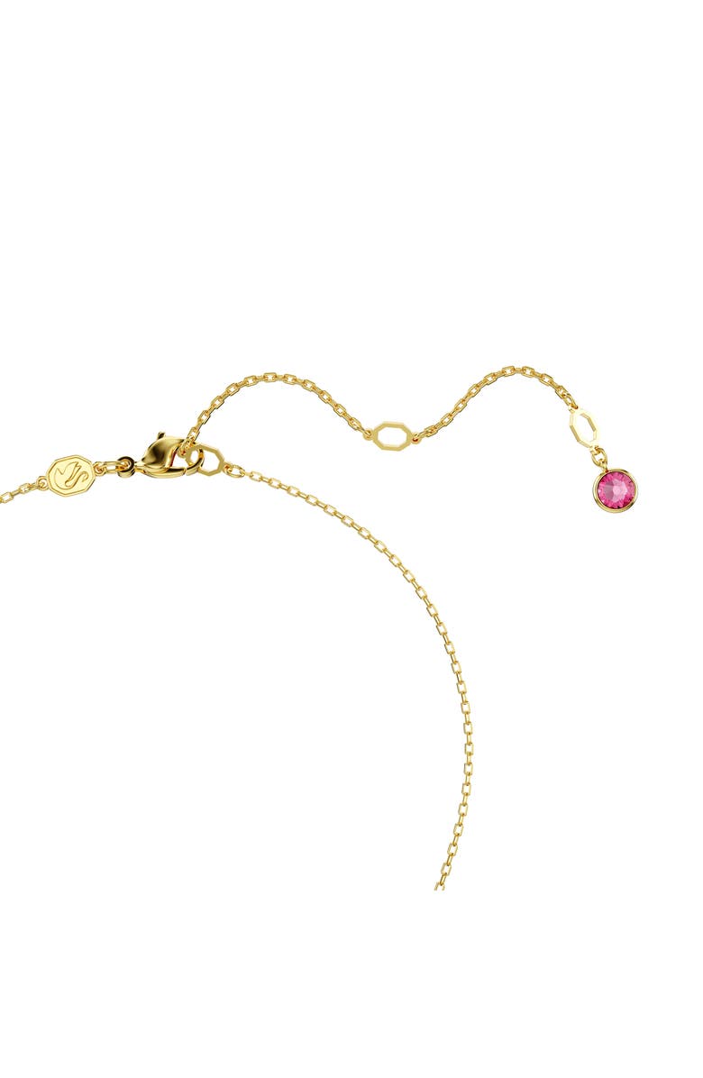 Swarovski Gema Crystal Flower & Imitation Pearl Pendant Necklace, Alternate, color, 
