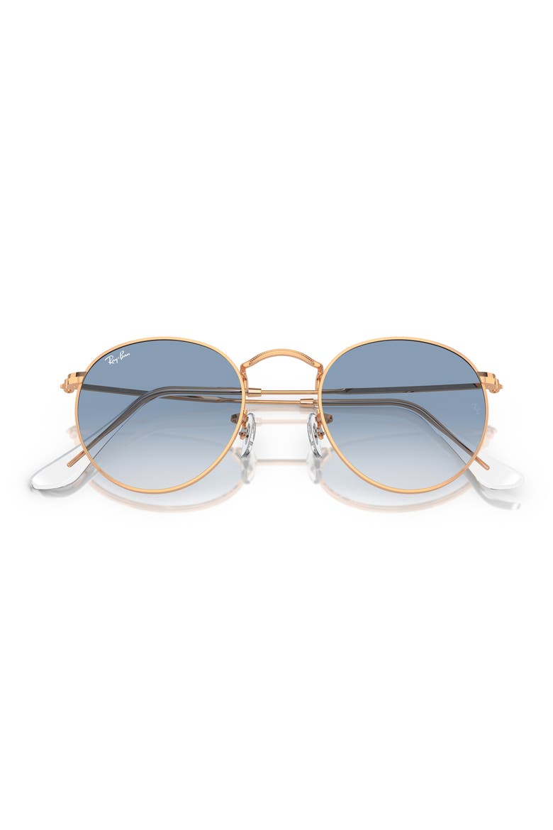 47mm Gradient Round Sunglasses, Alternate, color, BLUE GRADIENT