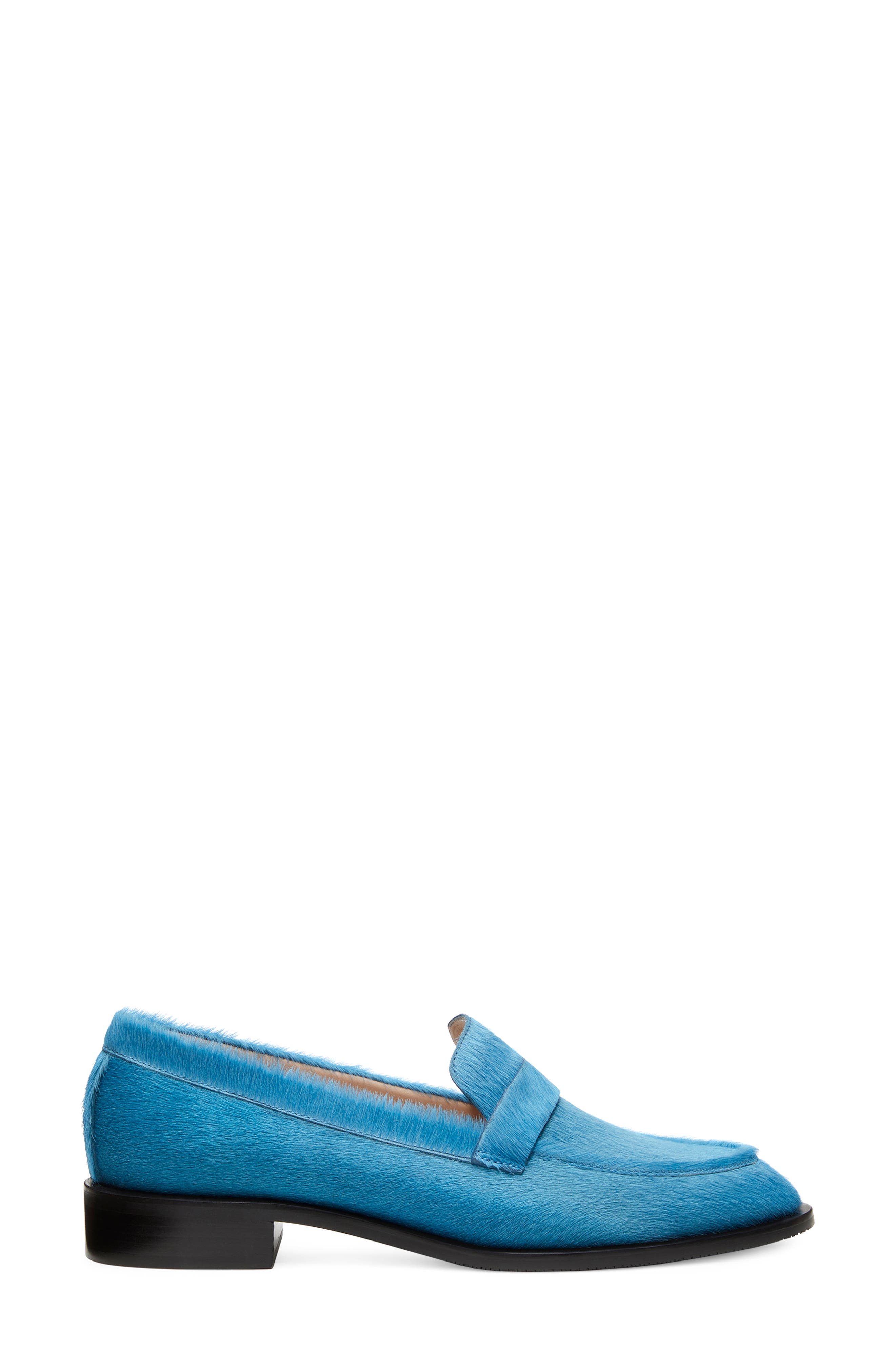 Palmer Sleek Genuine Calf Hair Loafer, Alternate, color, ATLANTIC BLUE