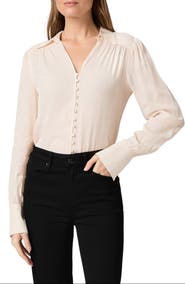 PAIGE Camu Jacquard Button-Up Shirt