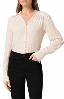 PAIGE Camu Jacquard Button-Up Shirt
