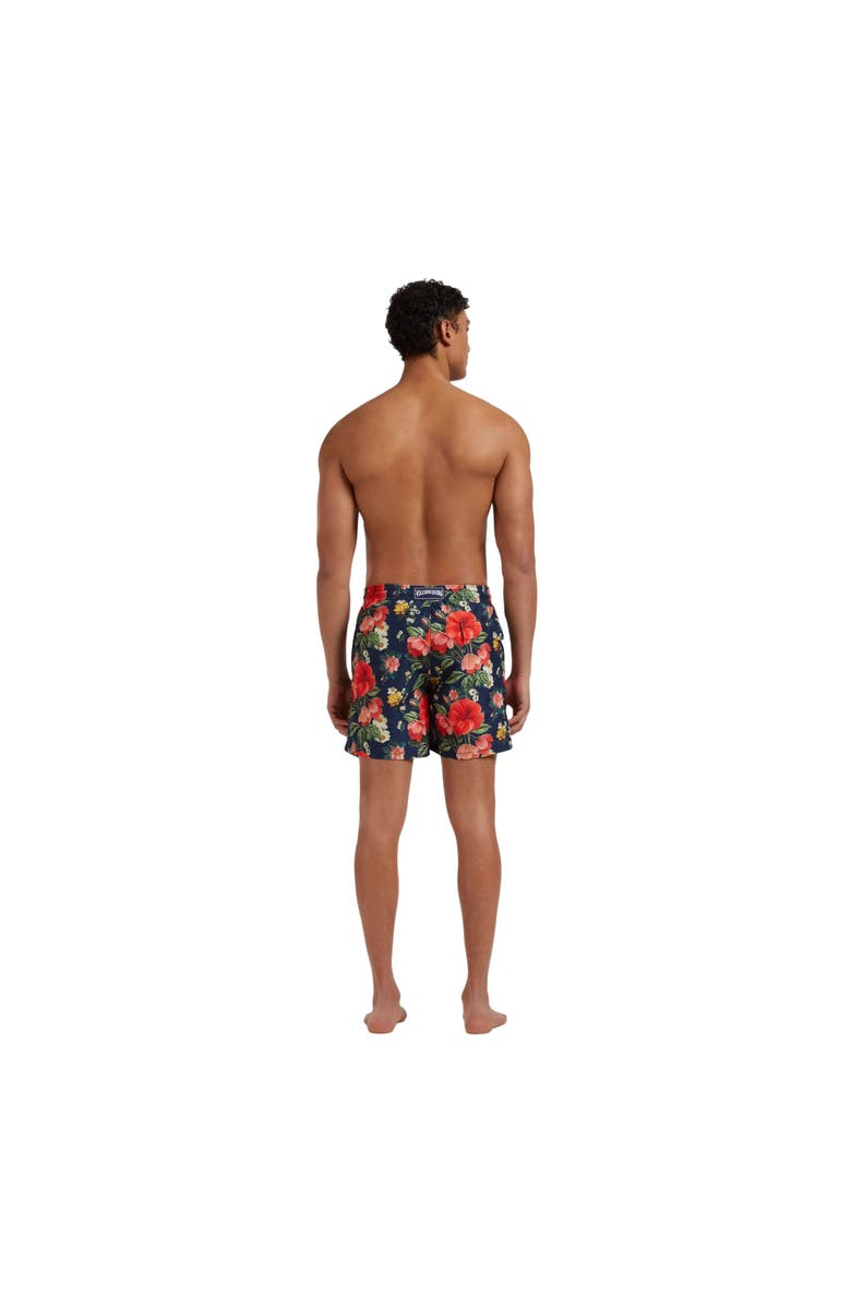 Vilebrequin Men Swim Shorts Flowers, Alternate, color, Navy