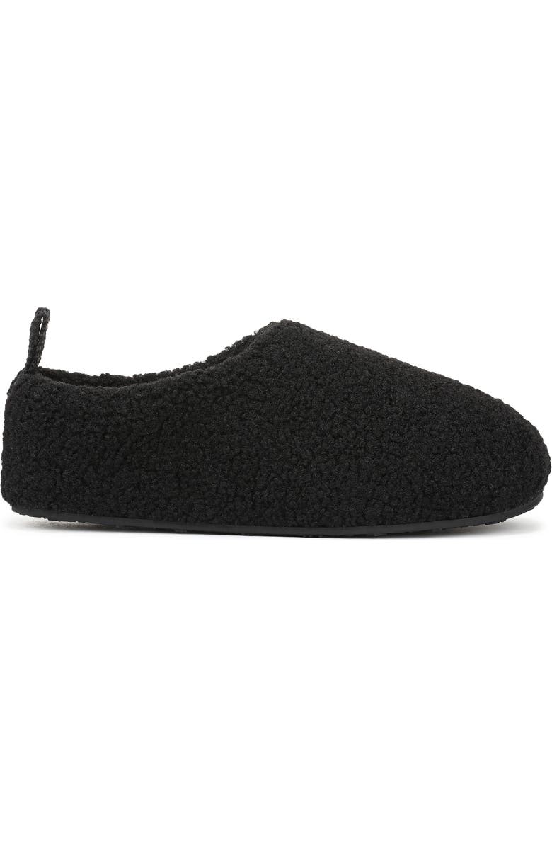 Blowfish Malibu Cushie Faux Shearling Slipper, Alternate, color, Black Faux Shearling