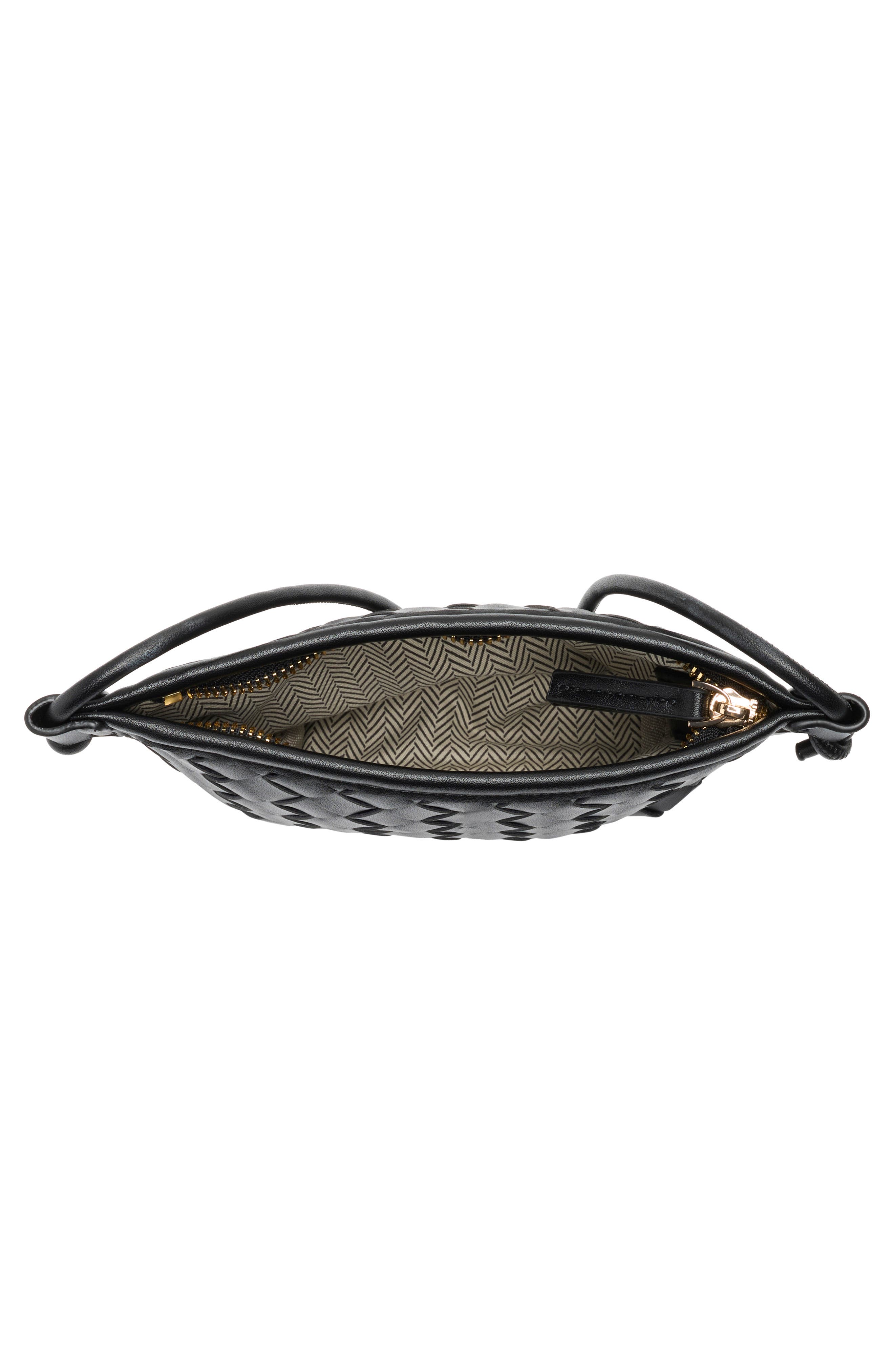 URBAN EXPRESSIONS HANDBAGS Woven Crossbody Bag, Alternate, color, Black