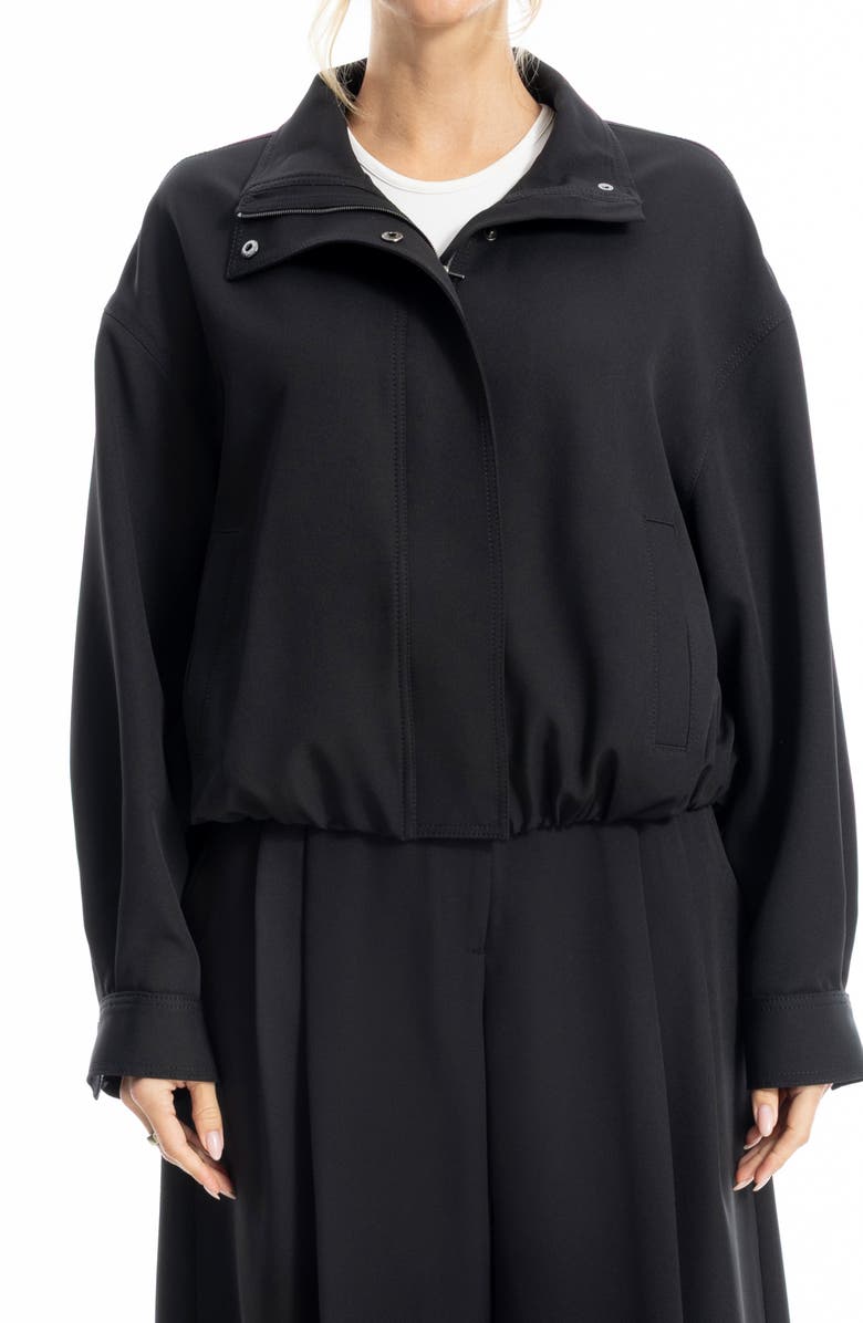 MAX STUDIO Bubble Hem Jacket, Main, color, Black
