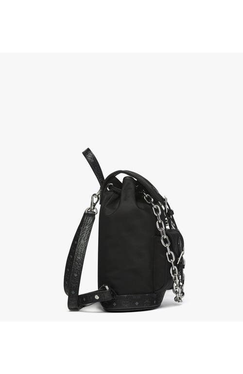 Mcm Mini Aren Drawstring Backpack In Black