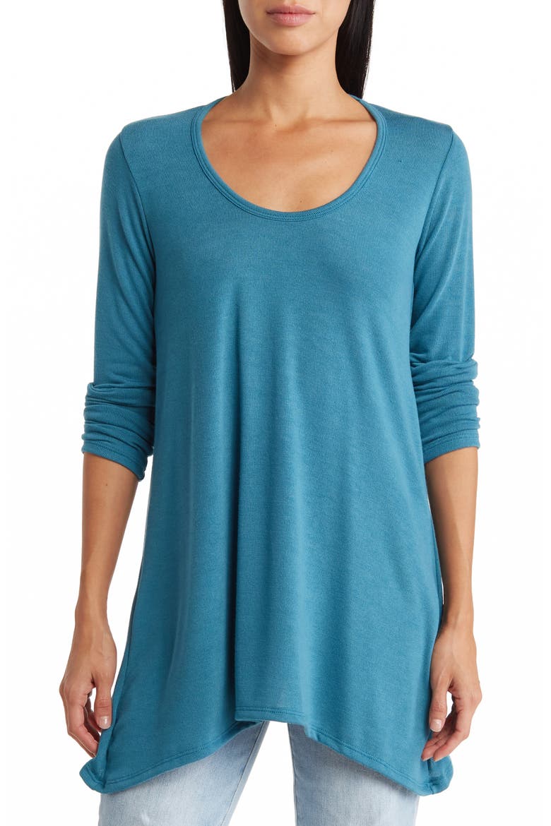 Asymmetrical Swing Sweater, Main, color, SKYDIVER