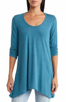 GO COUTURE Asymmetrical Swing Sweater