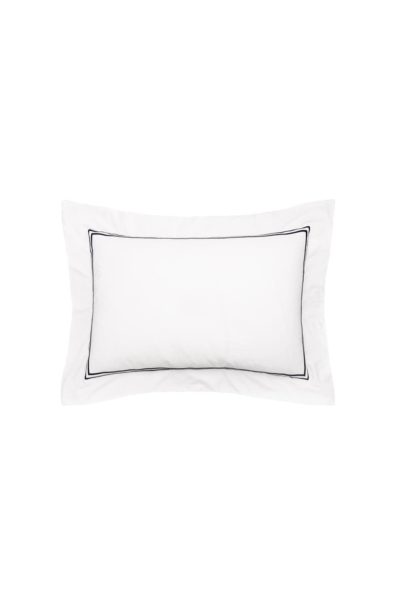 ELISABETH YORK Legacy Onyx King Sham, Main, color, Black