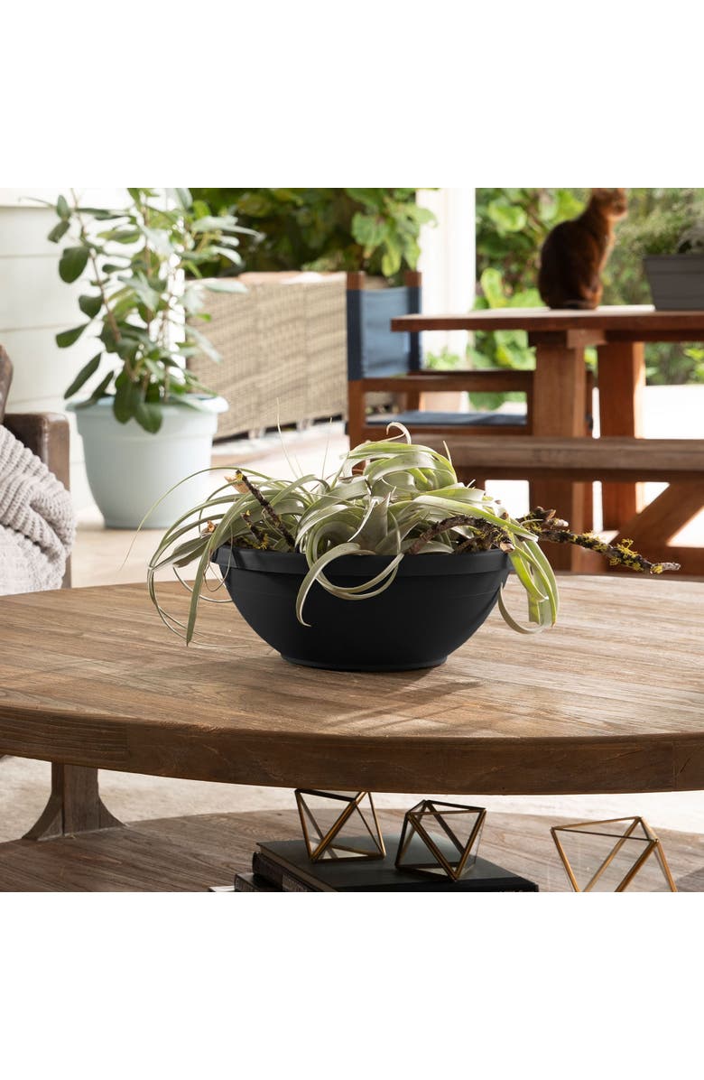 Bloem Terra Plant Bowl Planter 14" Black, Alternate, color, Black