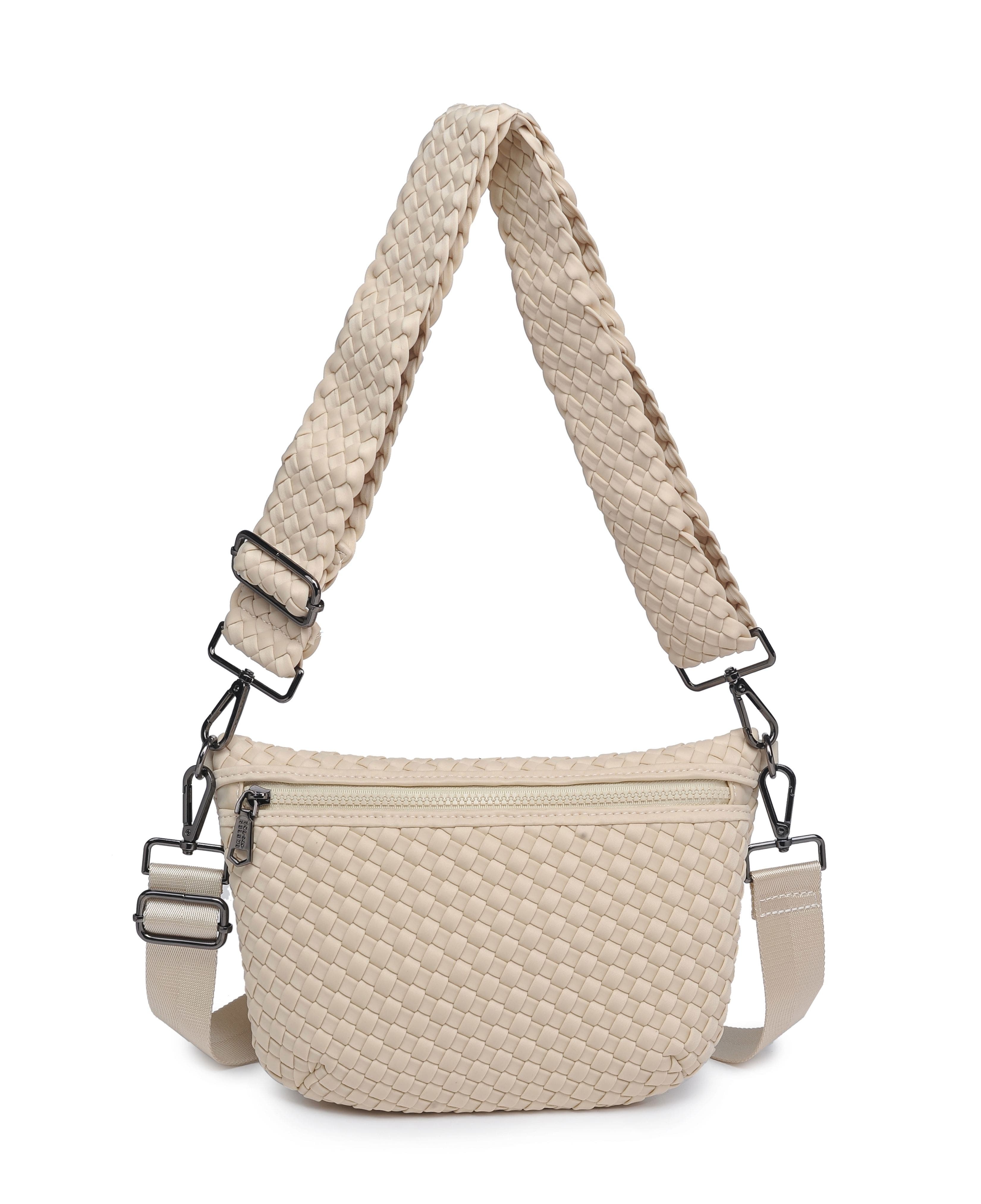 Sol and Selene Ethereal - Woven Neoprene Crossbody Bag, Main, color, Cream