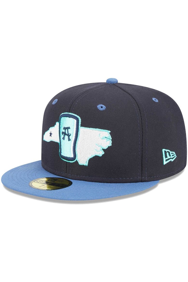 Men's New Era Navy Asheville Tourists Theme Nights Asheville Beer City Tourists  59FIFTY Fitted Hat, Main, color, Navy