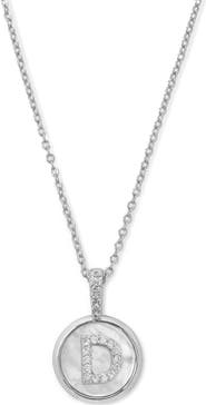 Melinda Maria Baby Love Letters Initial Pendant Necklace