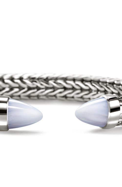 John Hardy Sterling Silver Chalcedony Chain Bracelet In Metallic