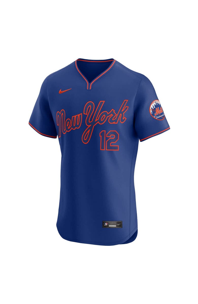 Nike Men's Nike Francisco Lindor Royal New York Mets Alternate 2 Elite Jersey, Alternate, color, 