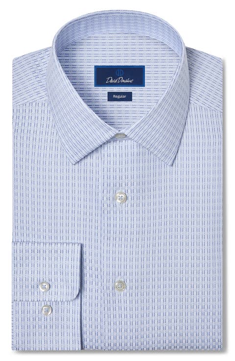 Regular Fit Textured Dobby Dress Shirt